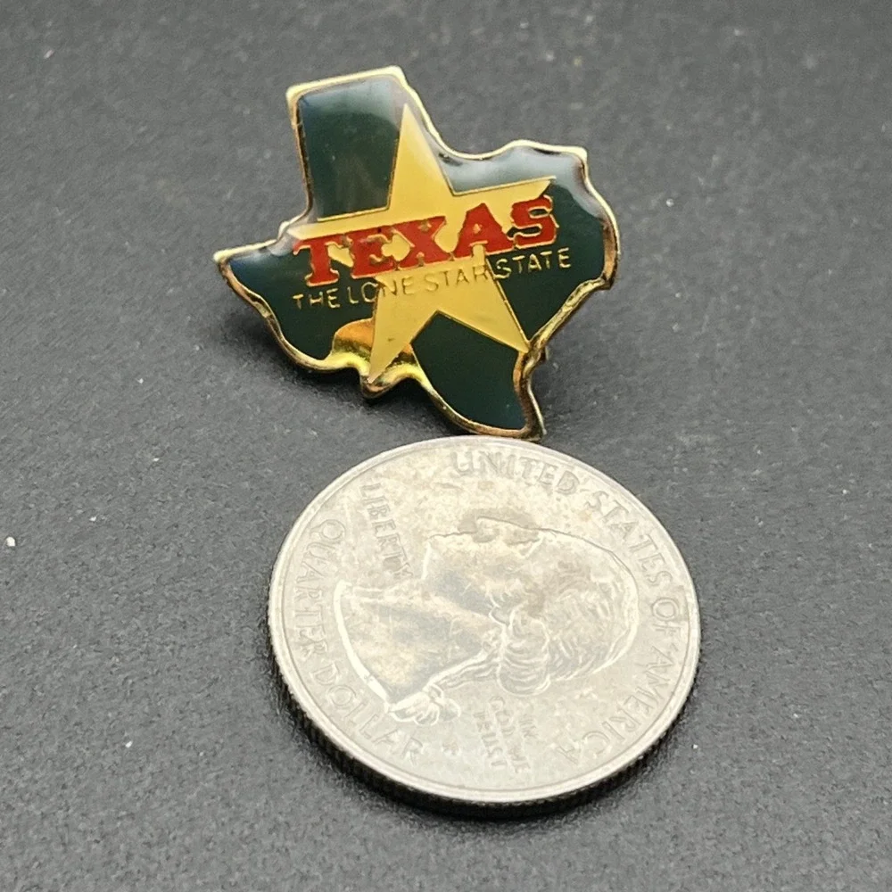 Texas The‎ Lone Star State Outline United States Of America Lapel Hat Pin